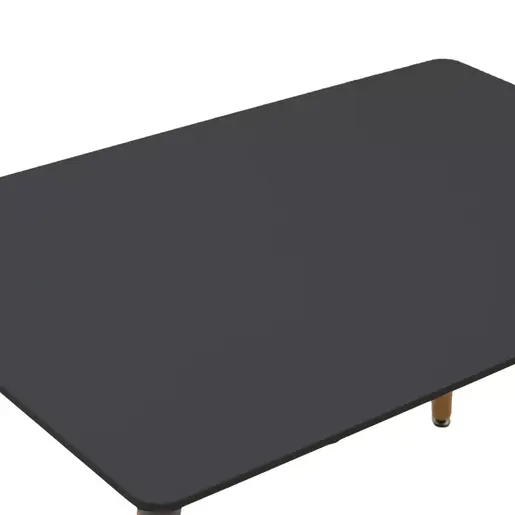 200-000988 Ezra-Natali трпезариски сет од 5 парчиња- во црна-природна боја 120x80x76cm