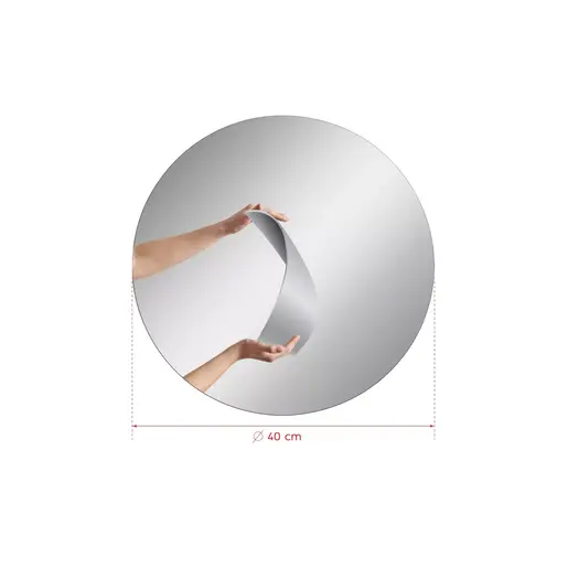 782MRL1162 Огледало Round - Diameter : 40 cm - Silver