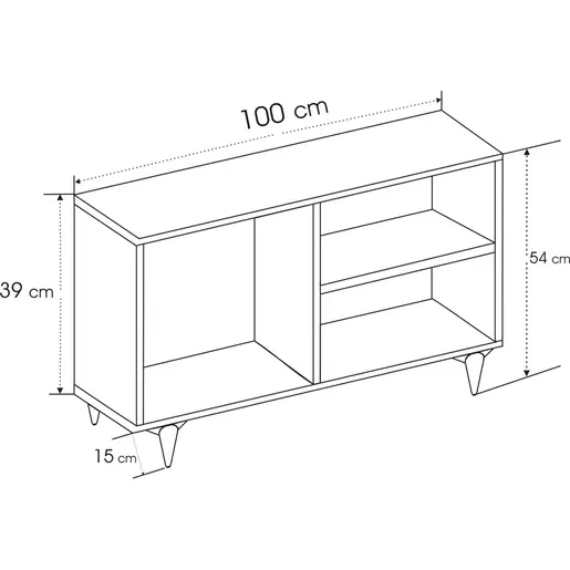 854KLN3009 Тв комода Zisino - White
