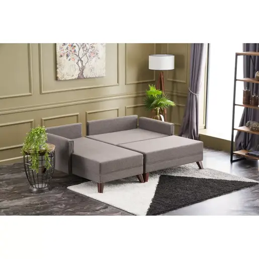 825BLC2587 Софа Bella Mini Corner Sofa Left - Brown