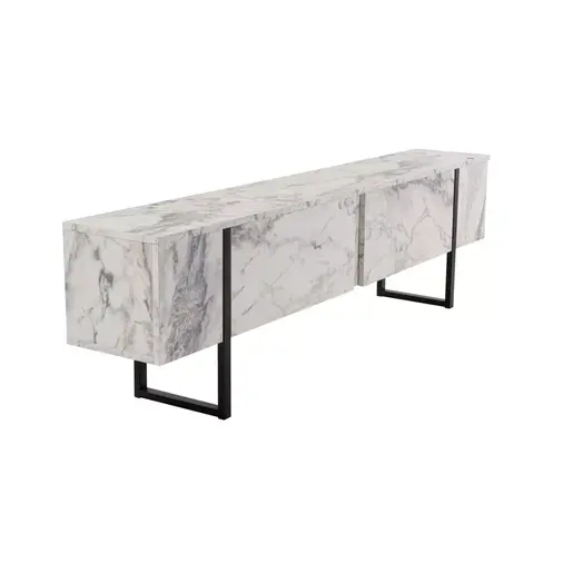 241NRD1306 ТВ Комода Serenity - Fressia Marble, Black