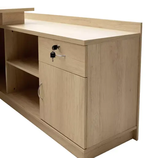 069-000029 Работна маса Amazon L-облик – 180x160x76 см, боја сонома