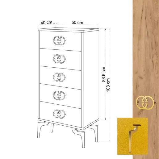 811MDD4120 Комода NİCE