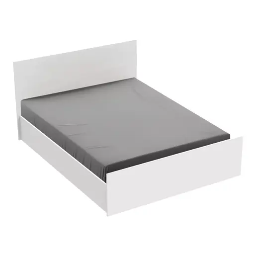 361-000025 Дупли кревет Toscana во бела боја 160x200cm