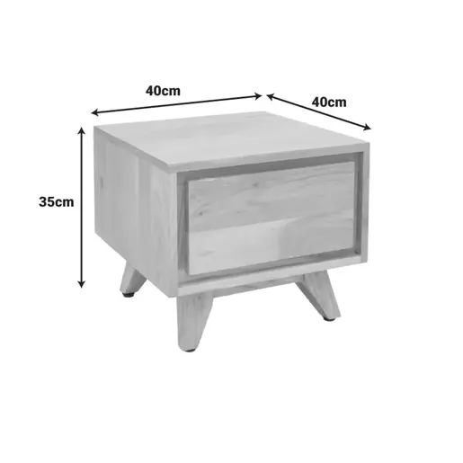 376-000001 Наткасна Emira натурал 40x40x35cm