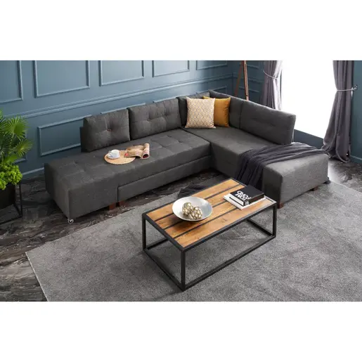 825BLC2544 Софа Manama Corner Sofa Bed Right - Anthracite