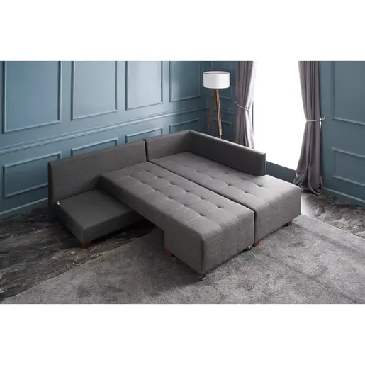 825BLC2544 Софа Manama Corner Sofa Bed Right - Anthracite