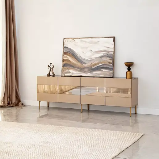552NOS1527 Тв комода Leon - Bronze, Gold