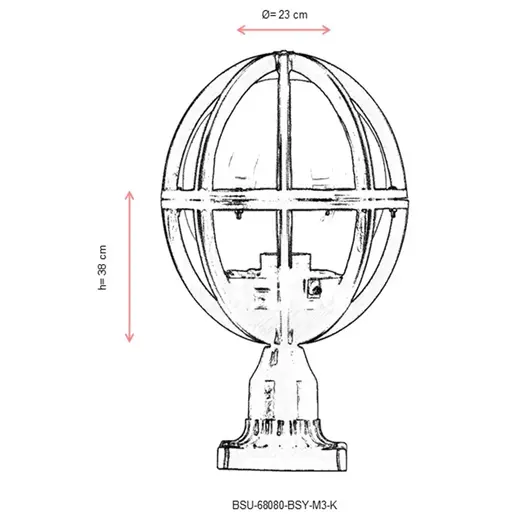 685AVN1103 Ѕидна ламба BSU-68080-BSY-M3-K