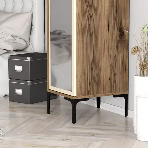 845HCT5406 Плакар Kumsal R - Walnut, Cream