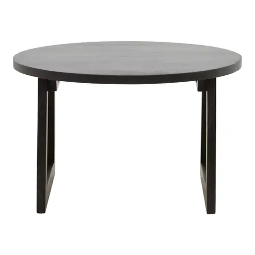 376-000006 Клуб маса Tamarind – манго дрво (црн финиш) со ратан акценти 65x65x40см