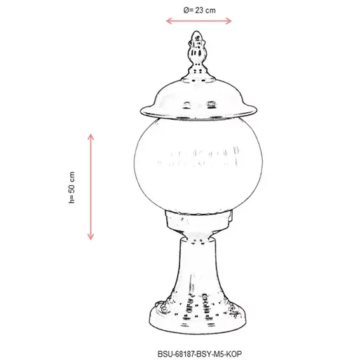685AVN1257 Ѕидна ламба BSU-68187-BSY-M5-KOP