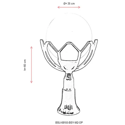 685AVN1118 Ѕидна ламба BSU-68155-BSY-M2-OP