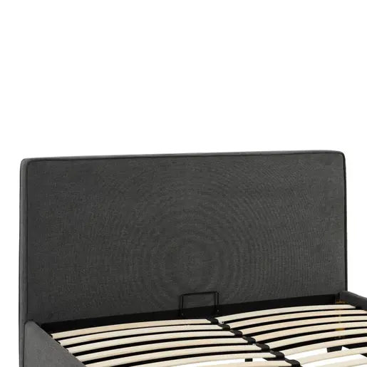 279-000011 Дупли кревет Bedkadark сива Тапациран 160x200cm