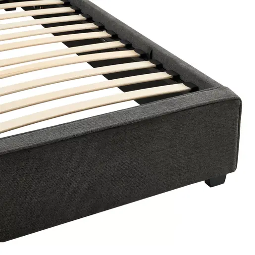 279-000011 Дупли кревет Bedkadark сива Тапациран 160x200cm