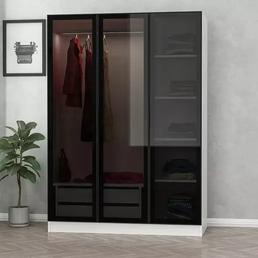 506MNR2274 Плакар Kale White Black - 2274