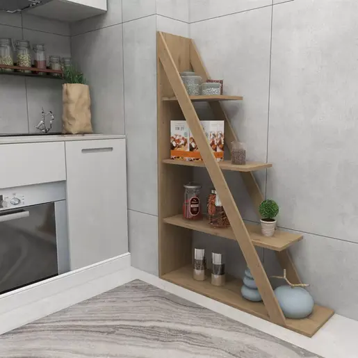 120-000492 Аголна полица за книги 100x30x150cm