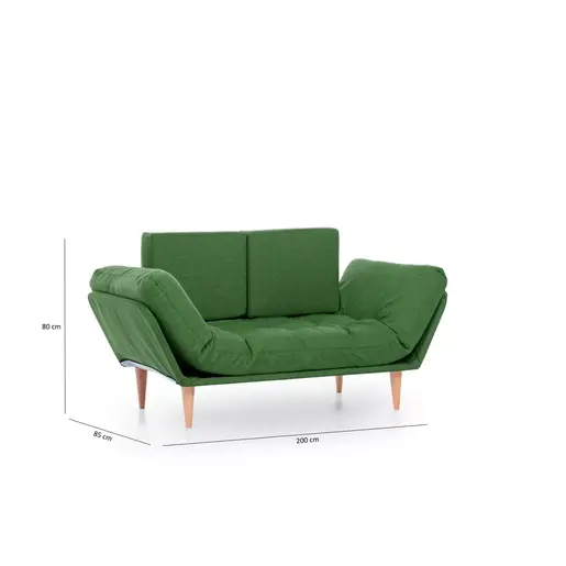859FTN1356 Софа Nina Daybed - Green GR106
