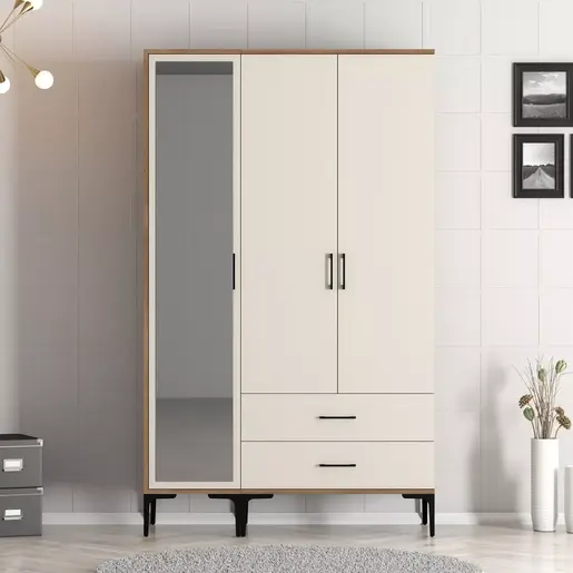 845HCT5456 Плакар Kumsal RT - Walnut, Cream