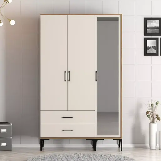 845HCT5456 Плакар Kumsal RT - Walnut, Cream