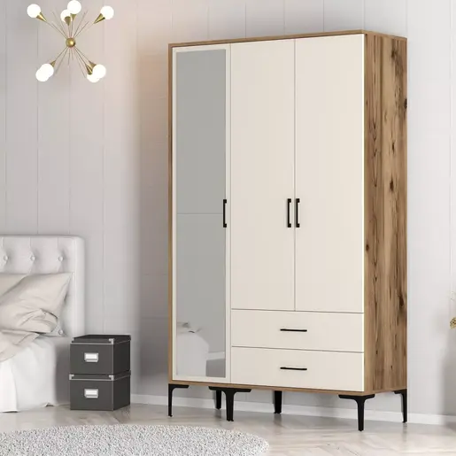 845HCT5456 Плакар Kumsal RT - Walnut, Cream