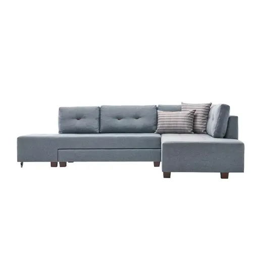 825BLC2545 Софа Manama Corner Sofa Bed Right - Light Blue