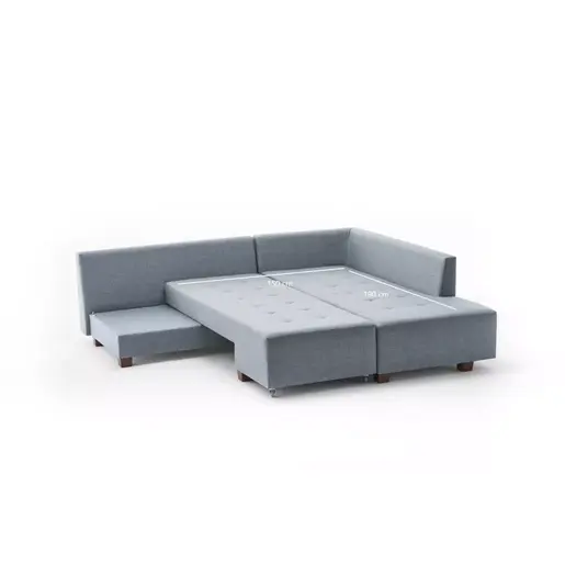 825BLC2545 Софа Manama Corner Sofa Bed Right - Light Blue