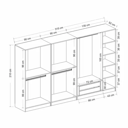 506MNR2960 Плакар Kale - 5068