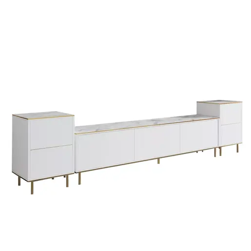 382NRC1141 Тв комода Imaj - Marble, White