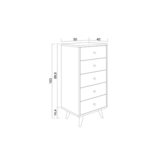 811MDD4301 Комода Frenzu - Ephesus Marble