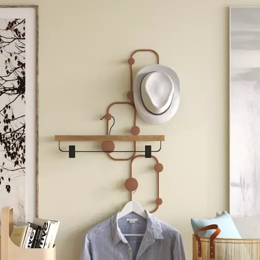 494PYT1166 Метална ѕидна закачалка Lizzard-C