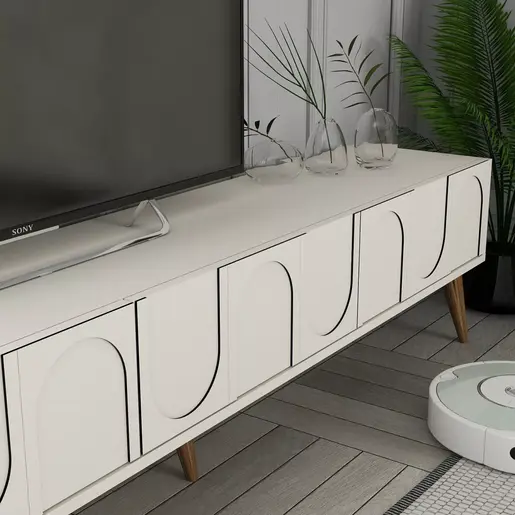 845HCT5596 Тв комода Lyon 44 - Cream, Walnut