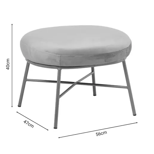 110-000065 Табуретка Stool Susanna розева 56x47x40cm