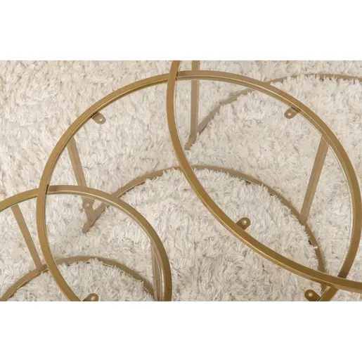 857NRD1103 Сет масички Aurum - 80, 60, 42 - Gold, Transparent