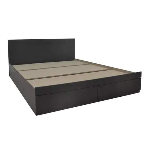 123-000244 Bed Olympus pakoworld with drawer in wenge color 100x200cm