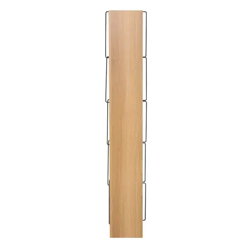 225-000026 Полица за книги mini Tars сонома-црна 50x22x150cm