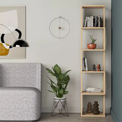 119-001185 Полица - колона Piri даб Меламин35x30x161cm