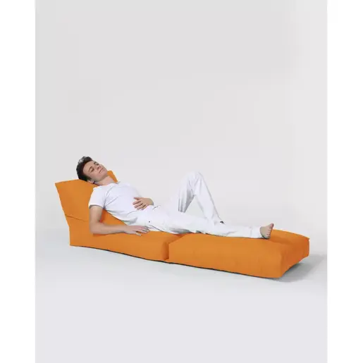 248FRN1216 Bean Bag Siesta Sofa Bed Pouf - Orange