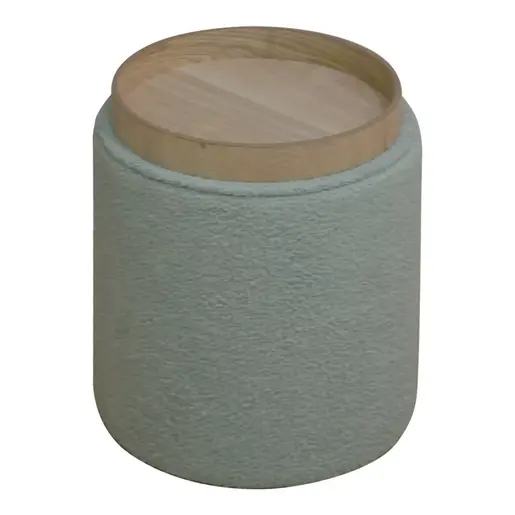 257-000036 Batur табуретка-трунк зелено букле