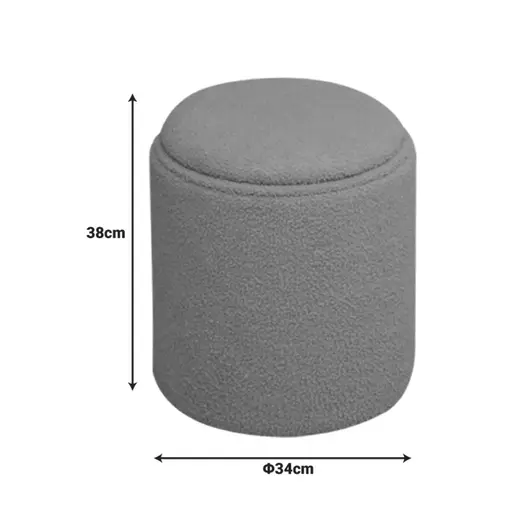 257-000036 Batur табуретка-трунк зелено букле