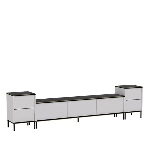 382NRC1136 Тв комода Imaj - White, Marble