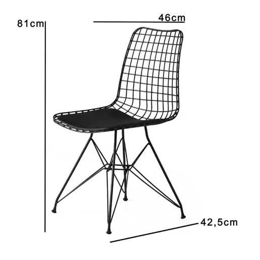 974NMB1207 Сет од 2 столици Marco Black