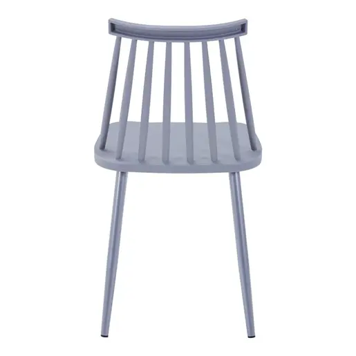 327-000043 Стол Aurora I во сива нијанса-сиво метални ногарки 43x48x79cm