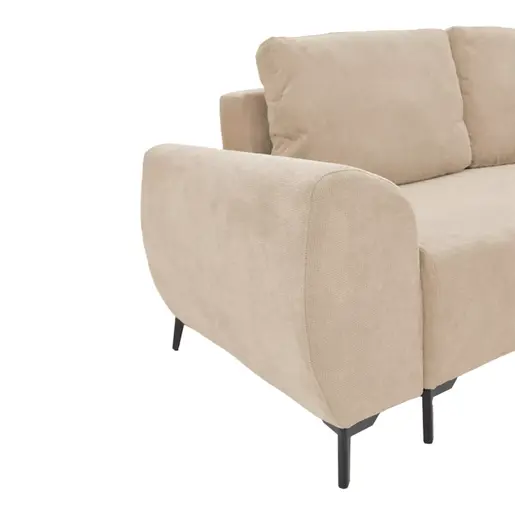 074-000042 Settee тросед на развлекување со складирање беж ткаенина