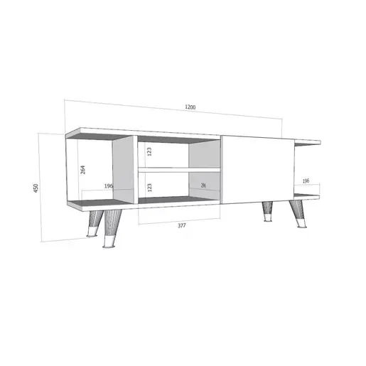 475OLV1105 Тв комода İdil - Oak