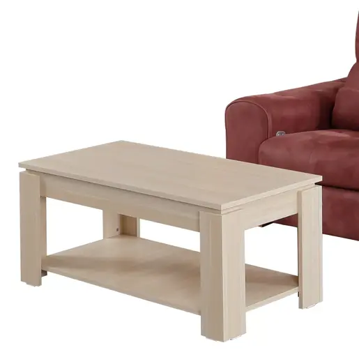 801CMY2818 Клуб маса Shelf - Light Oak