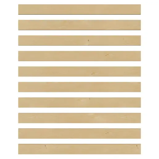 362-000010 Сет од 10 парчиња летви за кревет за 160x200cm Comcie/Elencia/Monakol/Canter кревет