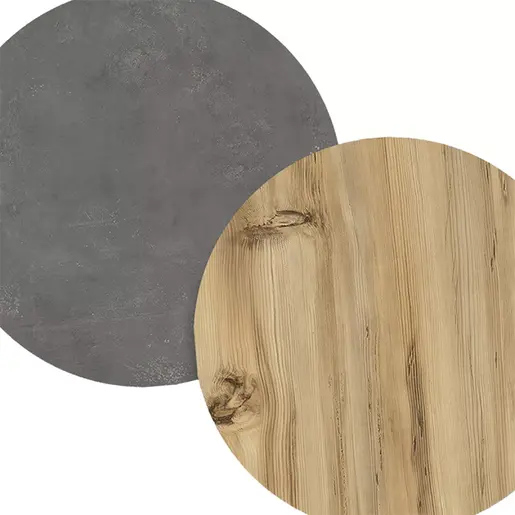 176-000054 ТВ комода Elana во боја сонома-антрацит 150x29,5x46,3 cm