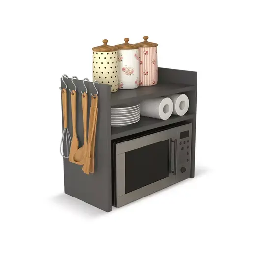 FD-CTKSMW-007 Кујнска полица Тенеа Антрацит