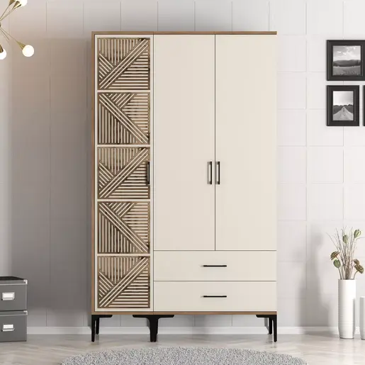 845HCT5451 Плакар Kumsal PT - Walnut, Cream